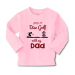 Baby Clothes Born to Disc Golf with My Dad Father's Day Boy & Girl Clothes - Cute Rascals