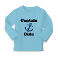 Baby Clothes Captain Cute Anchor Nautical Sailing Boy & Girl Clothes Cotton