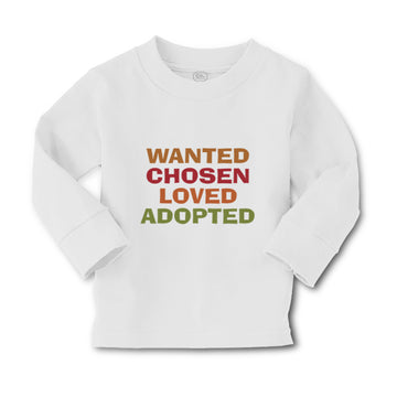 Baby Clothes Wanted Chosen Loved Adopted Funny Humor Boy & Girl Clothes Cotton