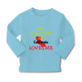 Baby Clothes My Grandma in California Loves Me Grandmother Grandma Cotton