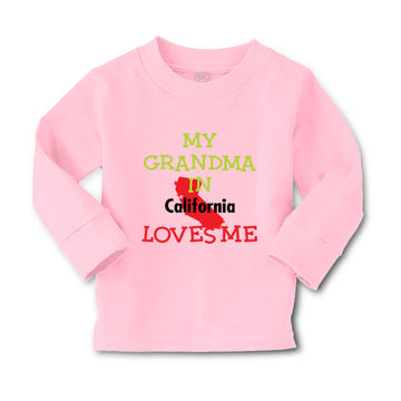 Baby Clothes My Grandma in California Loves Me Grandmother Grandma Cotton