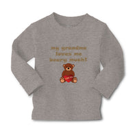 Baby Clothes My Grandma Loves Me Beary Much! Grandmother Grandma Cotton - Cute Rascals