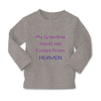 Baby Clothes My Grandma Sends Me Kisses from Heaven Grandmother Cotton - Cute Rascals