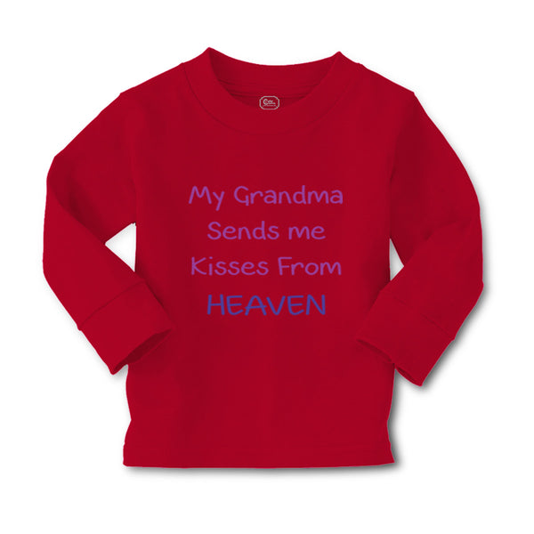 Baby Clothes My Grandma Sends Me Kisses from Heaven Grandmother Cotton - Cute Rascals