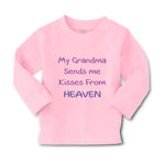 Baby Clothes My Grandma Sends Me Kisses from Heaven Grandmother Cotton - Cute Rascals