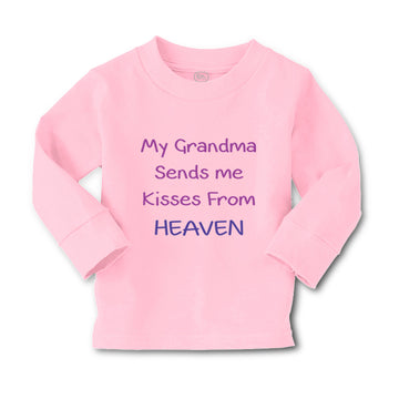Baby Clothes My Grandma Sends Me Kisses from Heaven Grandmother Cotton