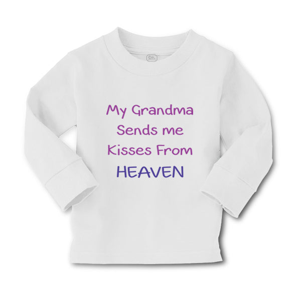 Baby Clothes My Grandma Sends Me Kisses from Heaven Grandmother Cotton - Cute Rascals