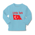 Baby Clothes Little Turk Turkish Flag Countries Little Boy & Girl Clothes Cotton