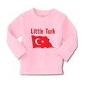 Baby Clothes Little Turk Turkish Flag Countries Little Boy & Girl Clothes Cotton