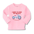 Baby Clothes I Want to Ride My Bicycle Cycling Biking Boy & Girl Clothes Cotton