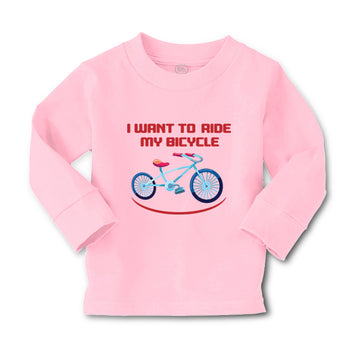 Baby Clothes I Want to Ride My Bicycle Cycling Biking Boy & Girl Clothes Cotton