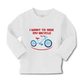 Baby Clothes I Want to Ride My Bicycle Cycling Biking Boy & Girl Clothes Cotton