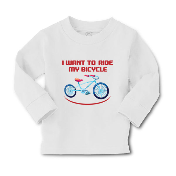 Baby Clothes I Want to Ride My Bicycle Cycling Biking Boy & Girl Clothes Cotton - Cute Rascals