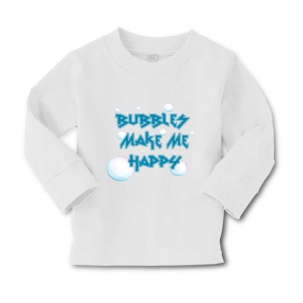 Baby Clothes Bubbles Make Me Happy Funny Humor Boy & Girl Clothes Cotton - Cute Rascals