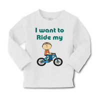 Baby Clothes I Want to Ride My Bike Boy & Girl Clothes Cotton - Cute Rascals