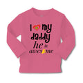 Baby Clothes I Love My Daddy He Is Awesome Dad Father's Day Boy & Girl Clothes