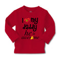 Baby Clothes I Love My Daddy He Is Awesome Dad Father's Day Boy & Girl Clothes