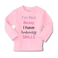 Baby Clothes I'M Not Bossy Have Leadership Skills Funny Humor Boy & Girl Clothes