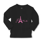 Baby Clothes Paris Eiffel Tower Pink Alphabet & Monograms Love Cotton - Cute Rascals