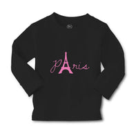 Baby Clothes Paris Eiffel Tower Pink Alphabet & Monograms Love Cotton - Cute Rascals