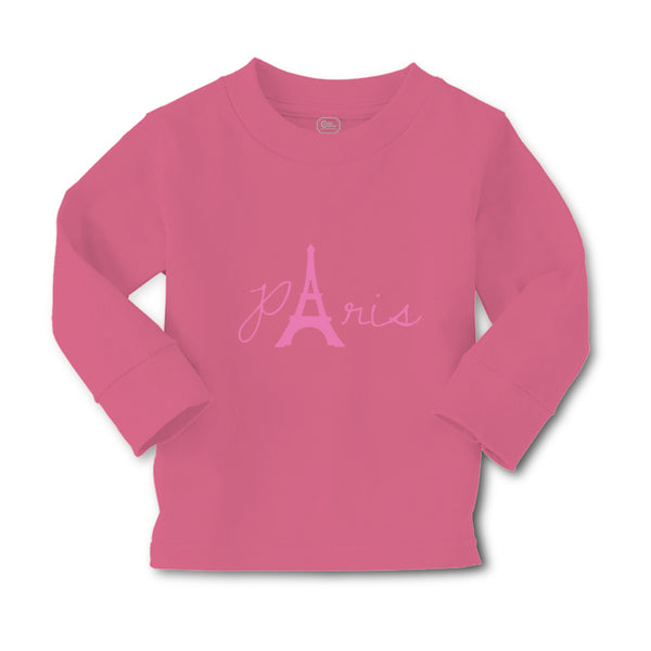 Baby Clothes Paris Eiffel Tower Pink Alphabet & Monograms Love Cotton - Cute Rascals