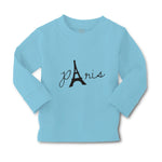 Baby Clothes Paris Eiffel Tower Black Alphabet & Monograms Love Cotton - Cute Rascals