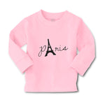 Baby Clothes Paris Eiffel Tower Black Alphabet & Monograms Love Cotton - Cute Rascals