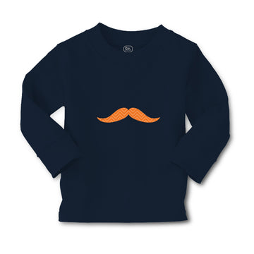 Baby Clothes Orange Mustache Funny & Novelty Novelty Boy & Girl Clothes Cotton