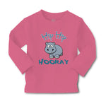 Baby Clothes Baby Hippo Hippopotamus Hip Hip Hooray White Animals Zoo Cotton - Cute Rascals
