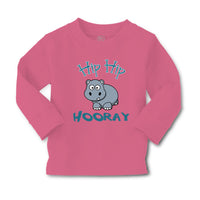 Baby Clothes Baby Hippo Hippopotamus Hip Hip Hooray White Animals Zoo Cotton - Cute Rascals