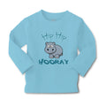 Baby Clothes Baby Hippo Hippopotamus Hip Hip Hooray White Animals Zoo Cotton
