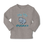 Baby Clothes Baby Hippo Hippopotamus Hip Hip Hooray White Animals Zoo Cotton - Cute Rascals
