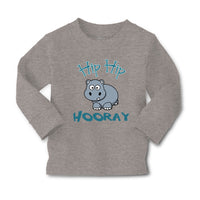 Baby Clothes Baby Hippo Hippopotamus Hip Hip Hooray White Animals Zoo Cotton - Cute Rascals