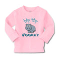 Baby Clothes Baby Hippo Hippopotamus Hip Hip Hooray White Animals Zoo Cotton