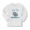Baby Clothes Baby Hippo Hippopotamus Hip Hip Hooray White Animals Zoo Cotton