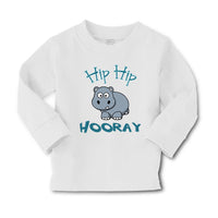 Baby Clothes Baby Hippo Hippopotamus Hip Hip Hooray White Animals Zoo Cotton - Cute Rascals