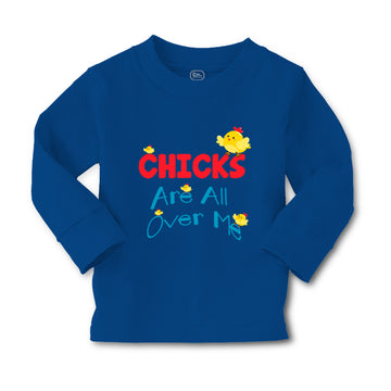 Baby Clothes Funny Small Chicks Are All over Me Farm Boy & Girl Clothes Cotton