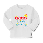 Baby Clothes Funny Small Chicks Are All over Me Farm Boy & Girl Clothes Cotton - Cute Rascals