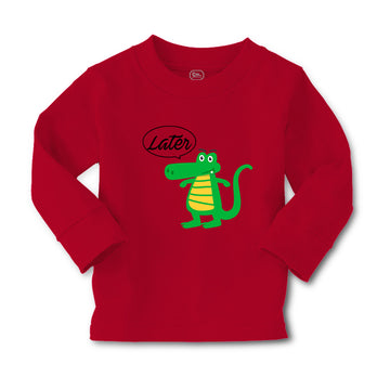 Baby Clothes Green Funny Gator Later Alligator Animals Reptiles Cotton