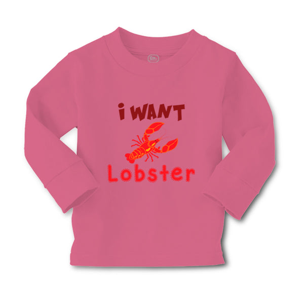Baby Clothes A Red Lobster I Want Lobster Ocean Sea Life Boy & Girl Clothes - Cute Rascals