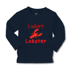 Baby Clothes A Red Lobster I Want Lobster Ocean Sea Life Boy & Girl Clothes - Cute Rascals