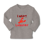 Baby Clothes A Red Lobster I Want Lobster Ocean Sea Life Boy & Girl Clothes - Cute Rascals