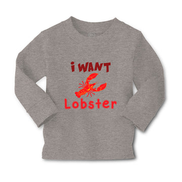 Baby Clothes A Red Lobster I Want Lobster Ocean Sea Life Boy & Girl Clothes