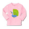 Baby Clothes Peacock Spread Tail Zoo Funny Boy & Girl Clothes Cotton