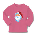 Baby Clothes Santa Clause Head Holidays and Occasions Christmas Cotton