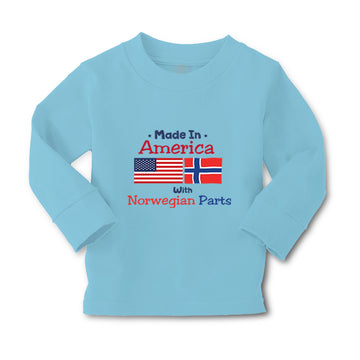 Baby Clothes Made in America with Norwegian Parts Funny Boy & Girl Clothes