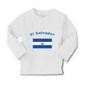 Baby Clothes El Salvador Country Flag Baby Boy & Girl Clothes Cotton