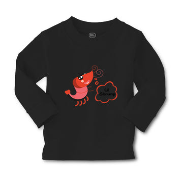 Baby Clothes Funny Shrimp Saying Lil Shrimp Seafood Boy & Girl Clothes Cotton