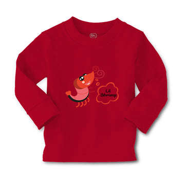 Baby Clothes Funny Shrimp Saying Lil Shrimp Seafood Boy & Girl Clothes Cotton