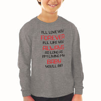 Baby Clothes I'Ll Love You Forever I'Ll like You Always Funny Humor Cotton - Cute Rascals
